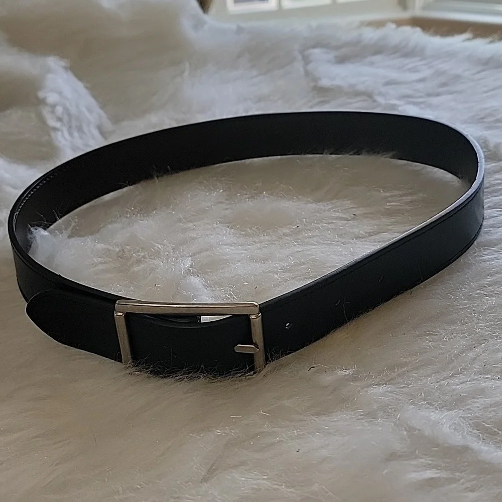 GAP Boy's Black Brown Reversible Silver Tone Hardware Preppy School Uniform Belt